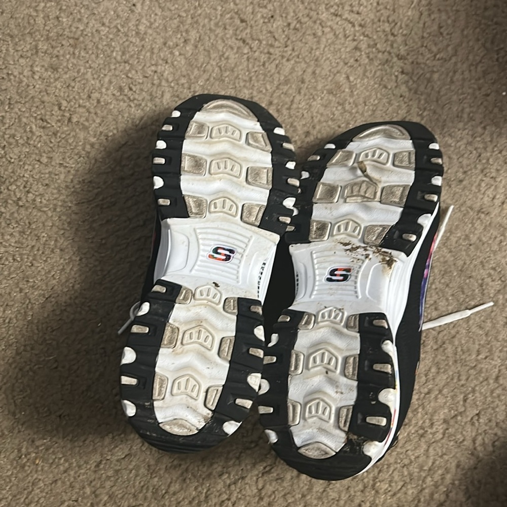 Skechers Black and Multicolor Women's Sneakers - Picture 9 of 10